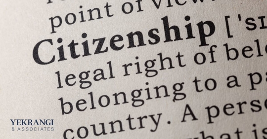 Zoom in of dictionary definition of citizenship
